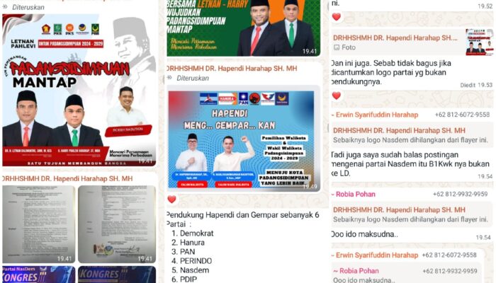 Klaim Nasdem, Bacawalkot Sidimpuan Hapendi ‘Protes’ Letnan