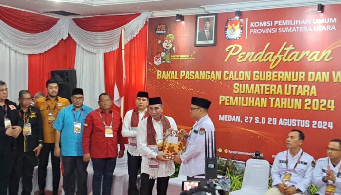 Hari Terakhir, Edy-Hasan Daftar Ke KPU Sumut Untuk Pilgubsu 2024