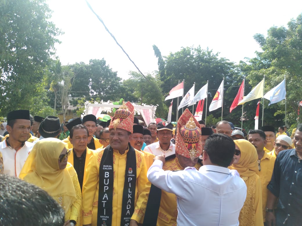 Pasangan Muri Resmi Mendaftar Ke KIP Bireuen