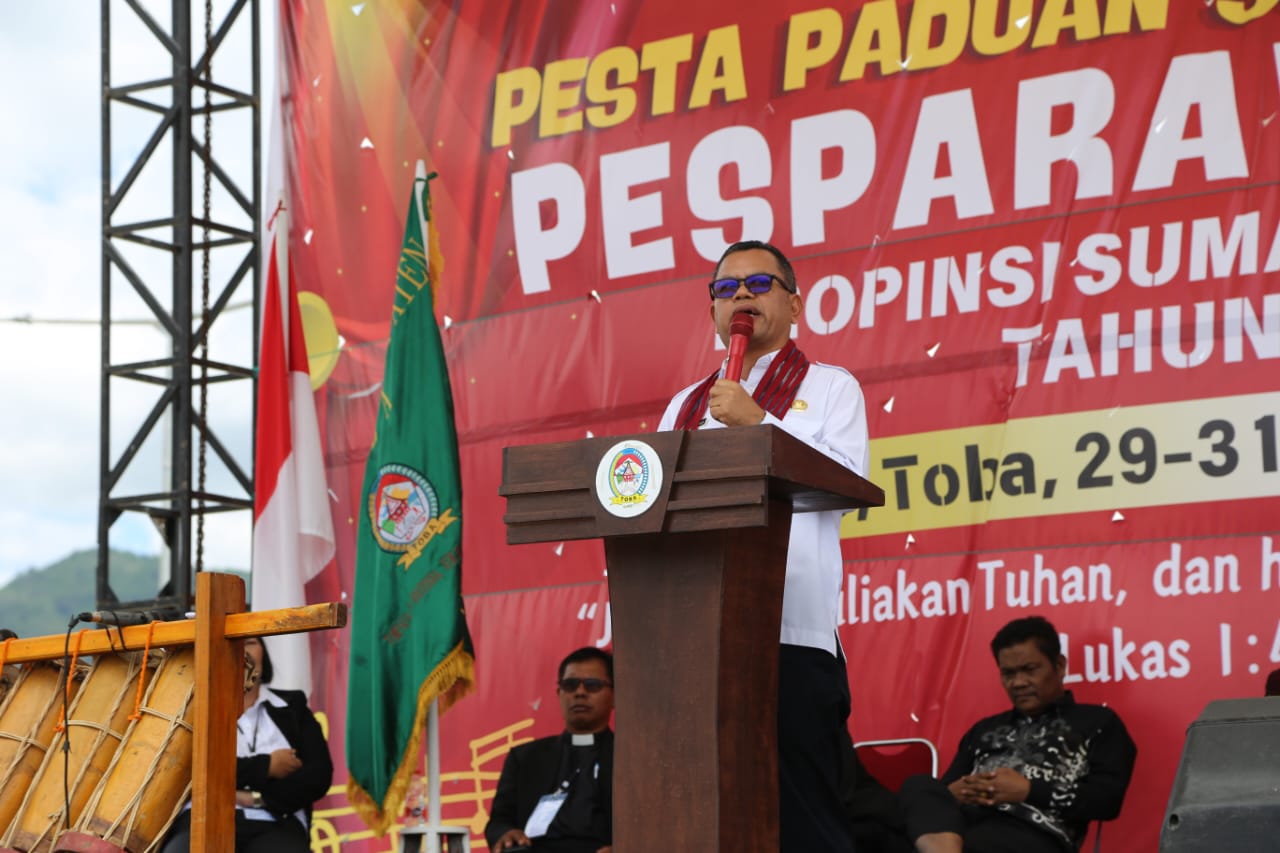 Pesparawi V Sumut Resmi Dibuka, Bupati Toba Ajak Peserta Junjung Sportifivitas
