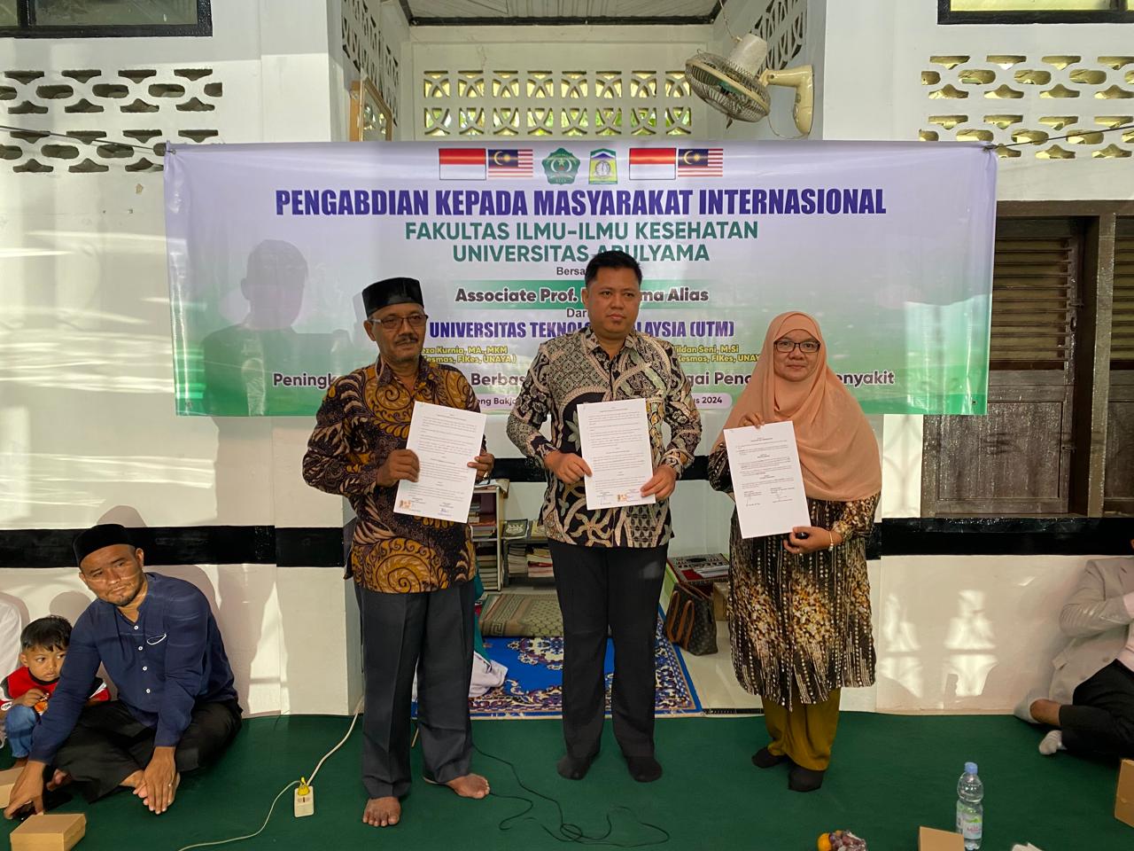 Kerja Sama Unaya, Aceh Besar - UTM, Malaysia Gelar Pengabdian Masyarakat