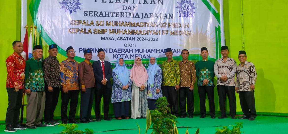 Kepala SD Muhammadiyah 2 Dan SMP Muhammadiyah 57 Medan Periode 2024-2028 Dilantik