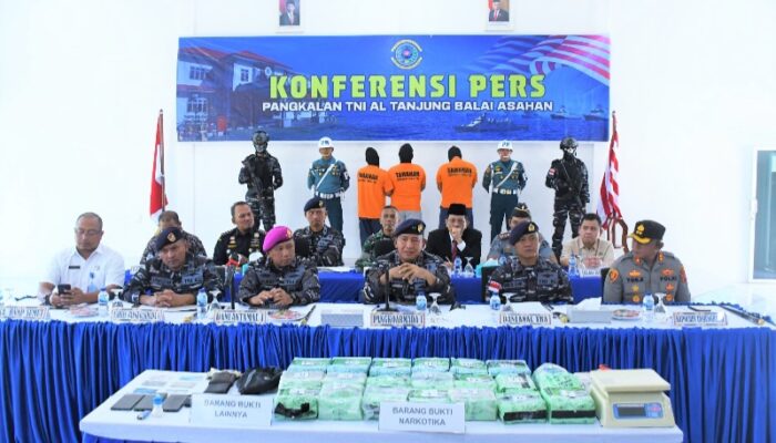 Lanal Tanjungbalai Gagalkan Peredaran 21 Kg Sabu Asal Taiwan