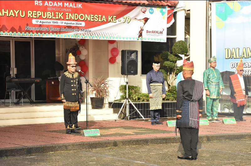 RS Adam Malik Rayakan HUT Ke-79 RI Dengan Pakaian Adat Dan Lomba Tradisional