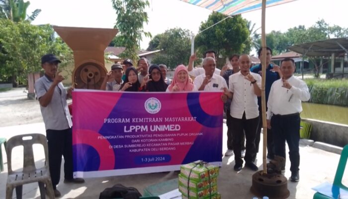 Dosen Unimed Tingkatkan Produktivitas Pengusaha Pupuk Limbah Kotoran Kambing