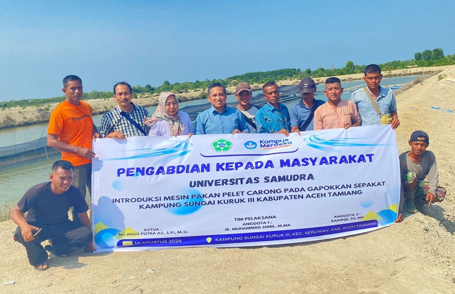 Dosen Universitas Samudra, Introduksi Mesin Pakan Pelet Carong Dosen Universitas Samudra, Introduksi Mesin Pakan Pelet Carong