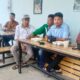 Sejumlah Ketua PPK Kab.Sergai usai menyampaikan bantahan terhadap tudingan dugaan pungli yang menerpa Komisioner KPU Sergai, Senin (5/8) sore di Dolok Masihul. (Waspada/Edi Saputra)