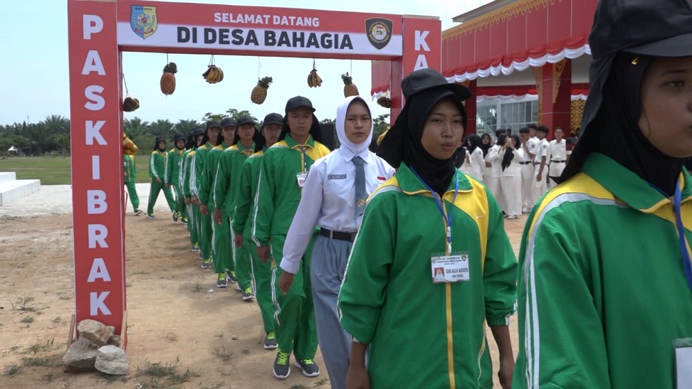 46 siswa dan siswi terbaik Kabupaten Batubara mengikuti pembukaan pemusatan pelatihan dan pendidikan Paskibraka tahun 2024.Waspada/Ist