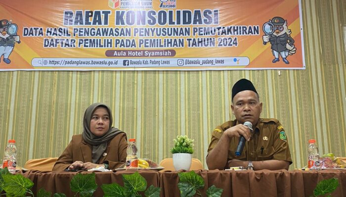 Bawaslu Palas Rapat Konsolidasi Pengawasan Penyusunan Daftar Pemilih Pilkada 2024