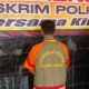 Tersangka JSM saat press release di Polres Asahan. Waspada/Bustami Chie Pit