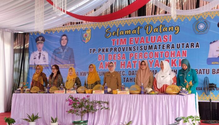 Tim Evaluasi TP PKK Sumut Nilai Desa Percontohan Di Batubara