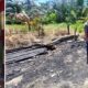 Baznas Padang Lawas salurkan bantuan kepada keluarga korban kebakaran. (Waspada/Ist)