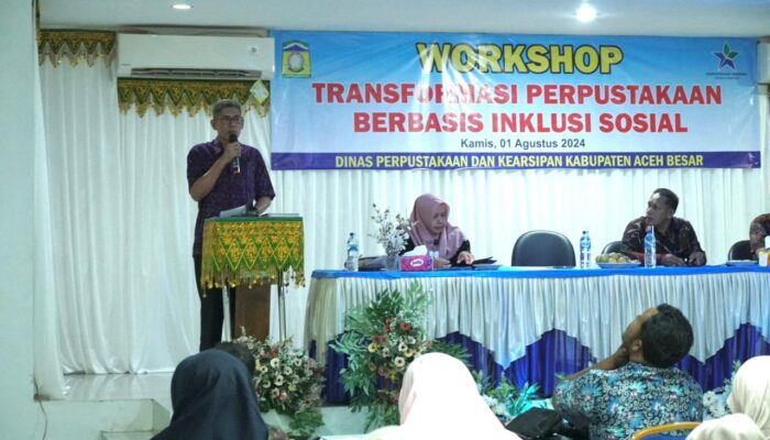 60 Pustakawan Gampong Ikuti Workshop Transformasi Perpustakaan Berbasis Inklusi Sosial