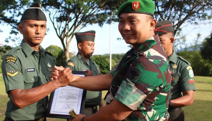 5 Personel Kodim 0110/Abdya Terima Reward Prajurit Terbaik