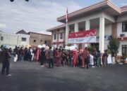 Aliansi Gerakan Masyarakat Tutup TPL Unjuk Rasa Di PN Simalungun