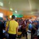 RATUSAN nelayan bertemu langsung dengan penyidik Tipikor di Kantor Desa Perlis, Kec. Brandan Barat. Waspada/Ist