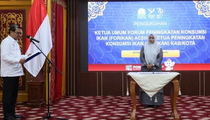 Mellani Subarni Dikukuhkan Sebagai Ketua Umum FORIKAN Aceh