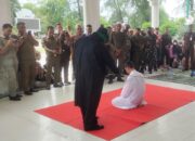Ustadz Cabul Di Langsa Jalani Eksekusi 141 Kali Cambuk