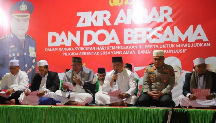 Polres Aceh Tamiang Gelar Zikir Akbar Dan Doa Bersama
