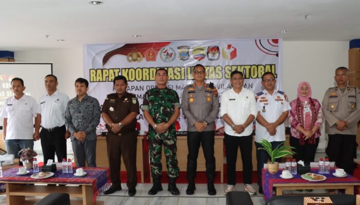 Polres Taput Gelar Rapat Lintas Sektoral Operasi Mantap Praja Toba 2024