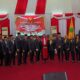 Anggota DPRD Padangsidimpuan periode 2024-2029 dan Forkopimda foto bersama usai pelantikan di Gedung Dewan setempat.(Waspada/Syarif Ali Usman)