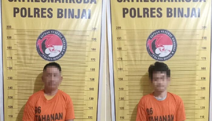 Dua Tersangka Pengedar Ekstasi Diringkus Polres Binjai