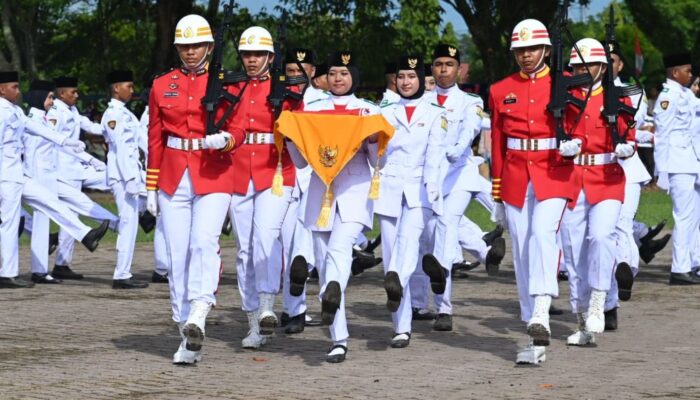 Pj Bupati Apresiasi 70 Anggota Paskibraka Aceh Besar