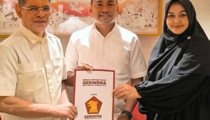 Gerindra Resmi Usung Fazlun Hasan dan Meutia Apriani Di Pilkada Langsa