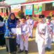 PUNCAK peringatan HUT Ke-79 Kemerdekaan RI di halaman UPT SDN 16 Desa Antara Kecamatan Limapuluh, Batubara dan penyerahan piagam kepada Paskibra. Waspada/Iwan Has