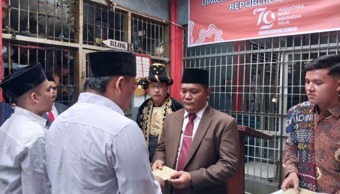 57 WBP Rutan Kelas II B Sibuhuan Dapat Remisi Pada HUT Ke 79 RI