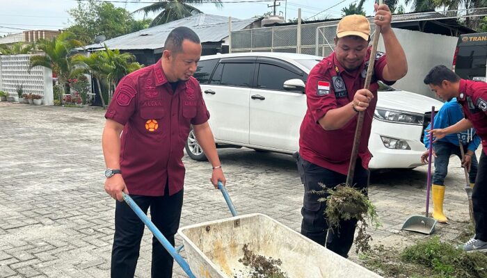 Semarak Hari Pengayoman Ke-79, Lapas Labuhan Ruku Bersih-bersih