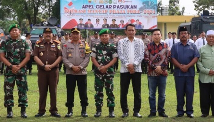 Polres P.Siantar Gelar Pasukan Operasi Kewilayahan Mantap Praja Toba 2024