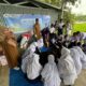 Pelajar penyandang difabel terlihat penuh antusias mengikuti kegiatan sosialisasi dan sharing session yang dilaksanakan Pertamina EP Rantau di SLB Negeri Pembina Aceh Tamiang. (Waspada/Yusri).