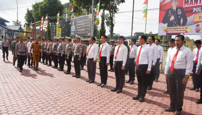 Polres Humbahas Gelar Pasukan Operasi Mantap Praja Toba 2024