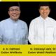 Bakal Calon Wali Kota Lhokseumawe, H Fathani dengan Calon Wakil Wali Kota Lhokseumawe, H Darkasyi. Waspada/Ist