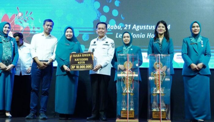PKK Kota Tebingtinggi Juara Umum Lomba HKG TP PKK Tingkat Provinsi