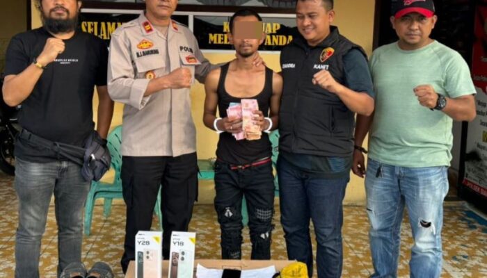 Polsek Siantar Selatan Ringkus Pencuri Uang Rp19 Juta Lebih