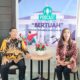 Ketua Pengadilan Negeri Seirampah Muhammad Sacral Ritonga, SH, MH didampingi Wakil Ketua Maria Christine Natalia Barus S.IP, SH, MH meluncurkan SIMANTIK Dan BERTUAH. Waspada/ist
