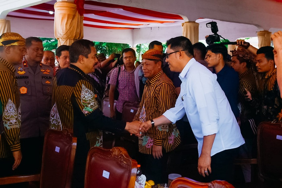 HUT ke - 44 Putra Jawa Kelahiran Sumatera (Pujakesuma), di Lapangan Hoki, Kisaran.Waspada/Ist