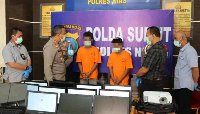 Polres Nias Ungkap Sindikat Pembobol Sekolah