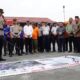 Pj Wali Kota Tebingtinggi, Dr Moettaqien Hasrimi, S.STP, M.Si hadiri apel pengamanan PON XXI Aceh-Sumut di Polres Tebingtinggi. Waspada/Ist