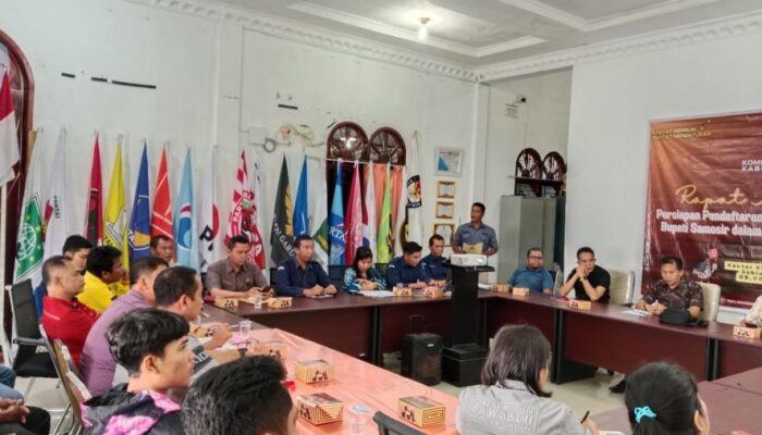 KPU Samosir Gelar Rakor Persiapan Pendaftaran Pasangan Calon Kepala Daerah