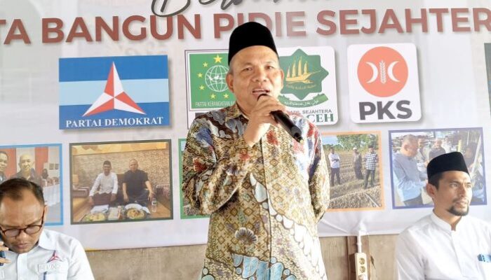 Didukung Empat Parpol, Bacalon Bupati Pidie Zaman Gelar Silahturahmi