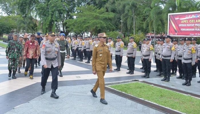 Operasi Mantap Praja Seulawah Dimulai, Polres Langsa Gelar Pasukan