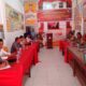 KPU bersama Polres Padang Lawas rapat koordinasi persiapan pengamanan untuk pendaftaran pasangan calon Bupati dan calon Wakil Bupati pada Pilkada Padang Lawas.(Waspada/Idaham Butar Butar)
