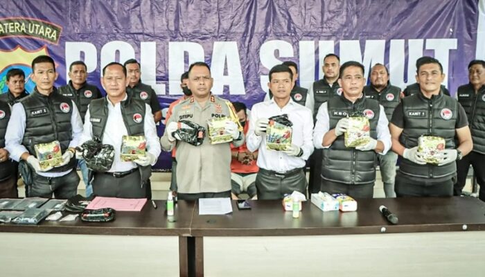 Polres Sergai Ungkap Jaringan Internasional Peredaran Narkoba