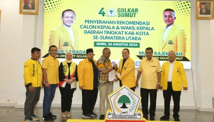 Selang Beberapa Jam Terima Rekom Gerindra, Harun Kembali Terima Tiket Dari Golkar