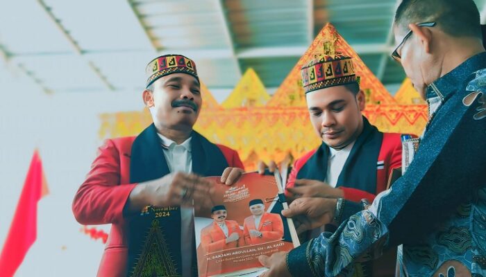 Musik Rapai Iringi Pendaftaran Pasangan H Sarjani Abdullah – Al Azaizi Ke KIP