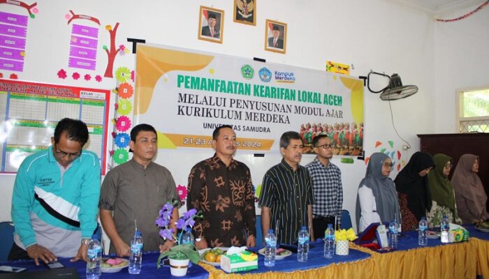 Pelatihan Penyusunan Modul Ajar Kurikulum Merdeka Ke Guru SDN Alue Sentang