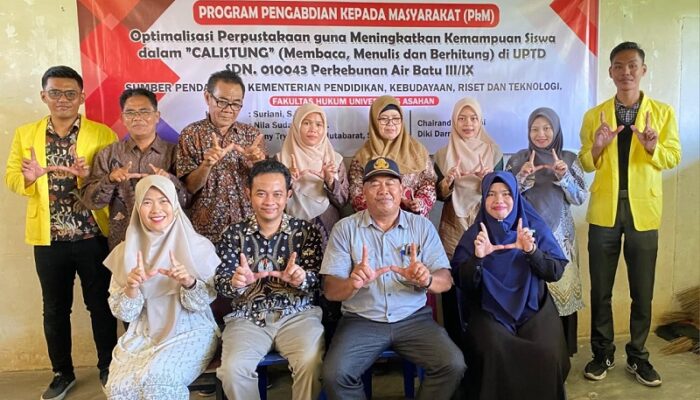 Dosen UNA Optimalkan Perpustakaan Tingkatkan Calistung Di SDN 010043 Perk Airbatu